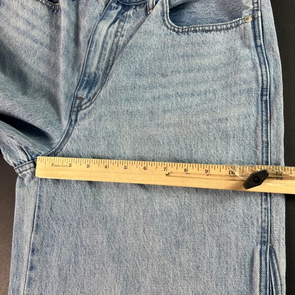 Madewell Jeans Women's 33x31* Super Wide Leg High Rise Light Blue Denim Tag 30 - Picture 14 of 16